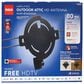 RCA Amplified Outdoor/Attic HDTV Antenna Multi-Directional in Black, , large