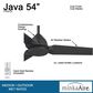 Minka-Aire Java 54" Ceiling Fan in Coal, , large