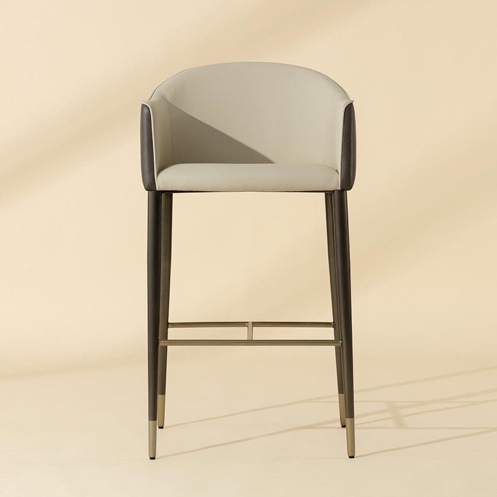 37B Kylin Barstool in Dark Brass and Brushed Champagne, , large