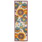 Nourison Aloha 2"3" x 8" Bright Blue, Neutral Ivory, Yellow and Red Indoor/Outdoor Runner, , large