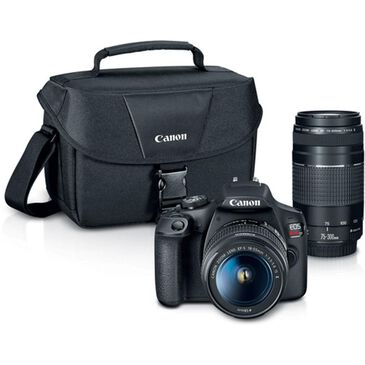 Canon EOS Rebel T7 DSLR Camera with 18-55mm and 75-300mm Lenses, , large