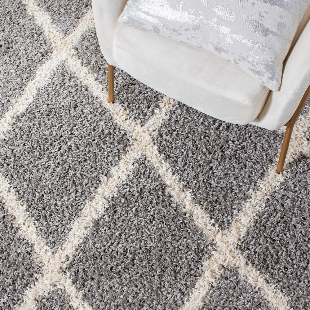 Safavieh Venus Shag VNS681J 4&#39; x 6&#39; Grey and Ivory Area Rug, , large