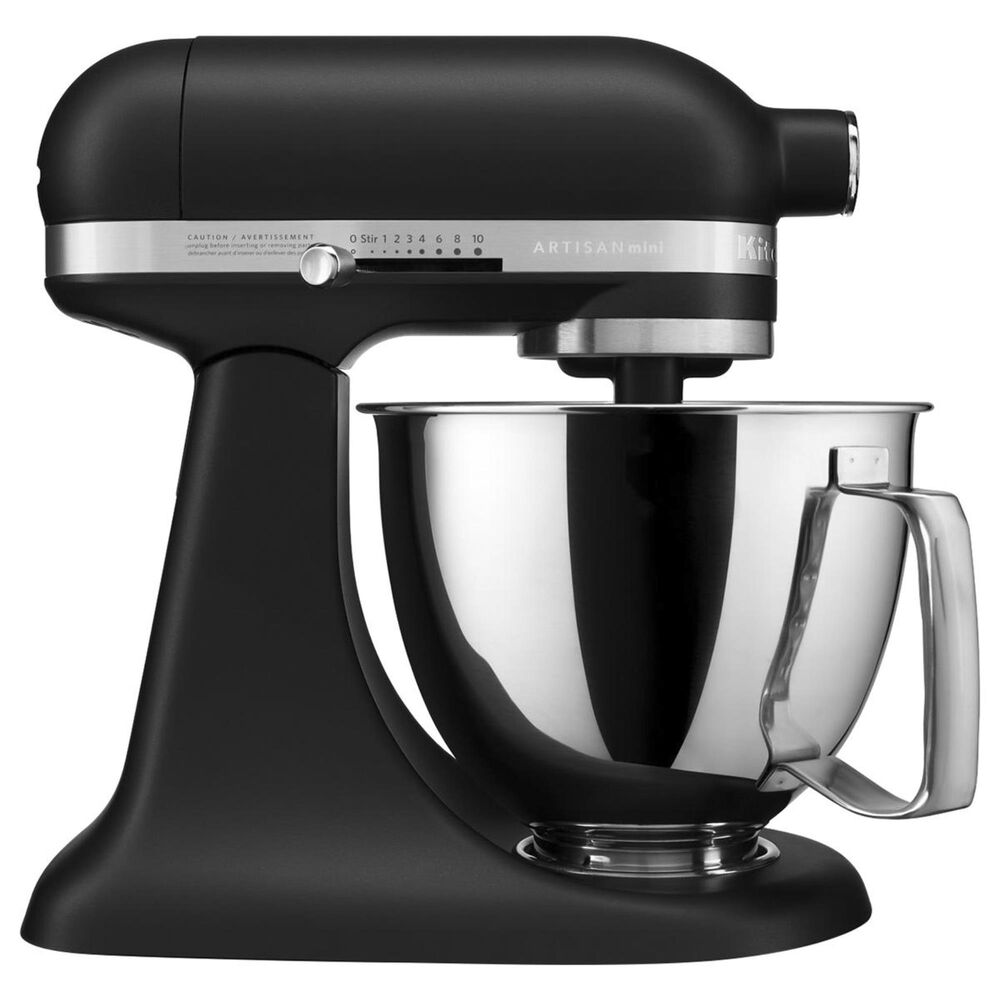 KitchenAid Artisan Mini 3.5 Quart Tilt-Head Stand Mixer in Matte Black, , large