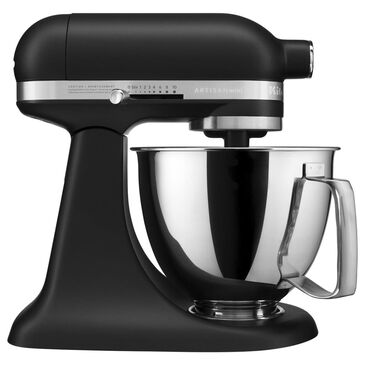 KitchenAid Artisan Mini 3.5 Quart Tilt-Head Stand Mixer - Black Matte, , large