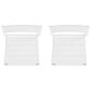 Linon Home Decor Holland Patio Side Chair in White (Set of 2), , large