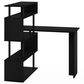 HOMLUX 5-Tier Shelves L-Shape Computer Desk in Americano and Black, , large