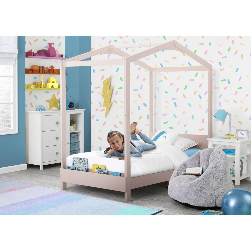 Delta Poppy Twin House Bed in Blush Pink, , large