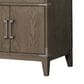 Lexora Home Laurel 80" Double Bathroom Vanity in Grey Oak with White Quartz Top and Rectangular Sinks, , large