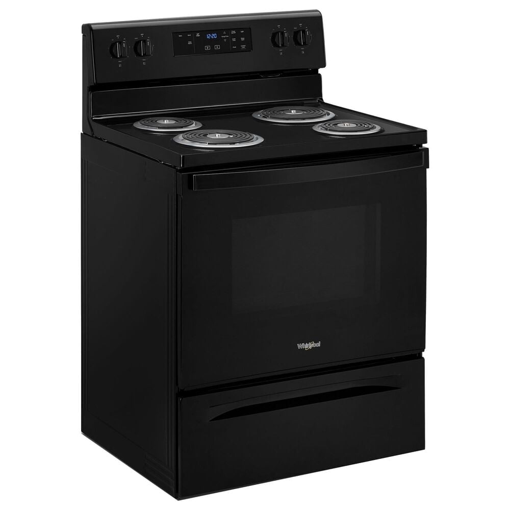 Whirlpool 4.8 Cu. Ft. Freestanding Electric Range with Self-Cleaning in Black, , large