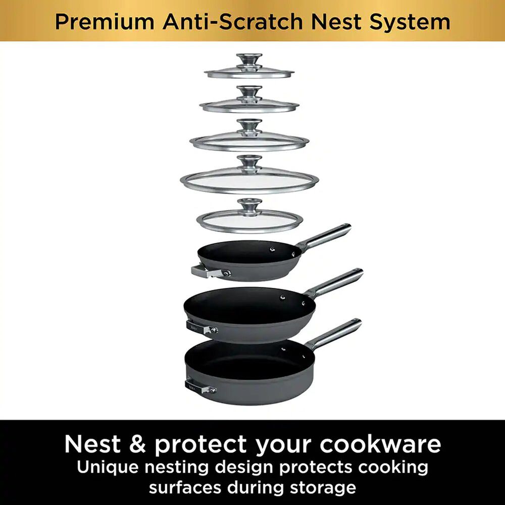 Ninja Extended Life Premium Ceramic 9-Piece Cookware Set Ceramic Nonstick -  Ninja