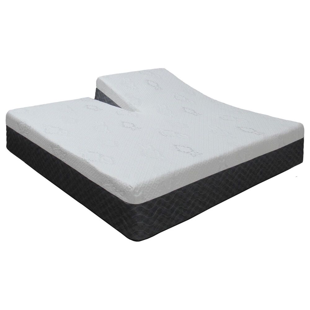 Sleeptronic Berkshire Regent Gel II Hybrid Firm Flex Head King Mattress with Gold Baselogic Flex Head King Adjustable Base, , large