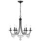 Golden Lighting Mirabella 6-Light Chandelier in Matte Black, , large