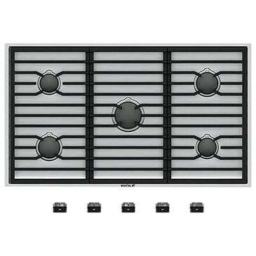 Wolf 36" Liquid Propane Gas Cooktop in Stainless Steel, , large