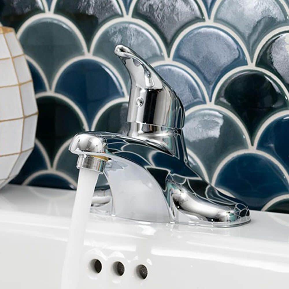 MS International 1-Handle Bathroom Faucet with Deckplate in Chrome, , large