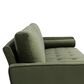 Lifestyle Solutions Langford Stationary Velvet Sofa in Olive, , large