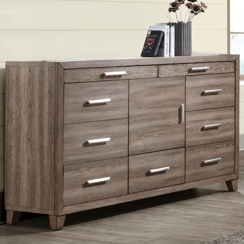 New Heritage Design Harrisburg 9-Drawer Dresser Only in Walnut, , large