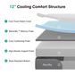 Novilla GreyZen 12" Medium Full Mattress in a Box, , large
