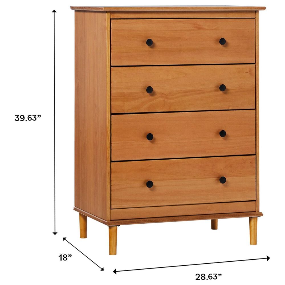Walker Edison Spencer 4-Drawer Dresser in White, , large