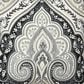 J. Queen New York Messina 18" Square Throw Pillow in Black and Sliver, , large