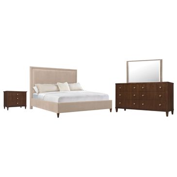 Hooker Furniture Archives 4-Piece King Panel Bedroom Set in Liber Oat, , large