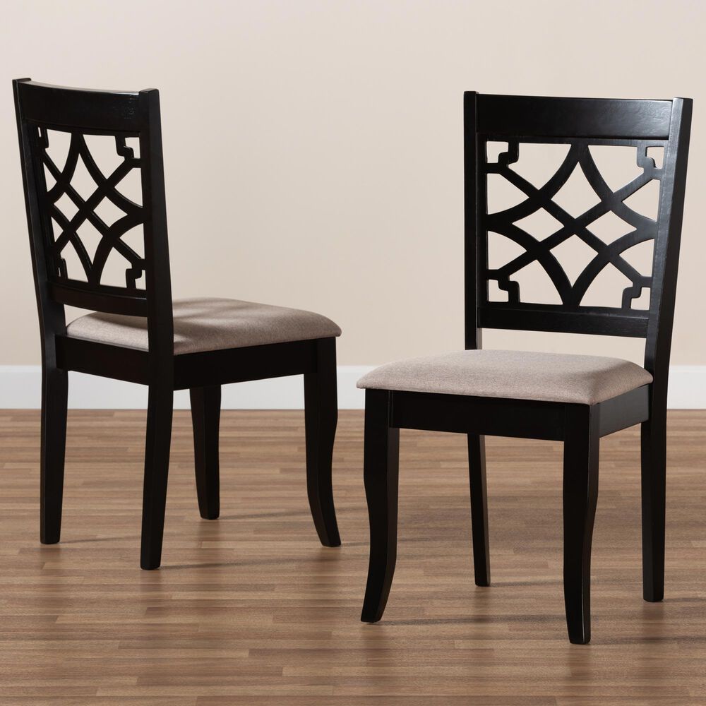 Baxton Studio Mael Side Chair in Espresso Brown (Set of 2), , large