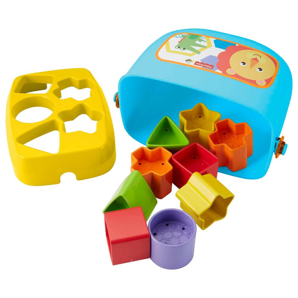 Fisher Price Baby&#39;s First Blocks Shape Sorting Toy with Storage Bucket in Multicolor, , large