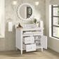 James Martin Vanities Lorelai 36" Single Vanity in Bright White with 3 cm Ethereal Noctis Quartz Top, , large