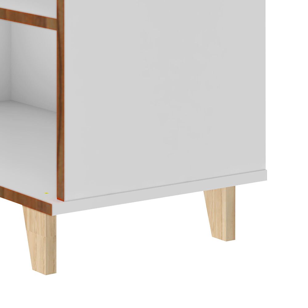 Dayton Warren 70.87&quot; TV Stand in White and Oak, , large