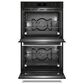 KitchenAid 30" Double Electric Wall Oven with Air Fry Mode in Black Stainless Steel, , large