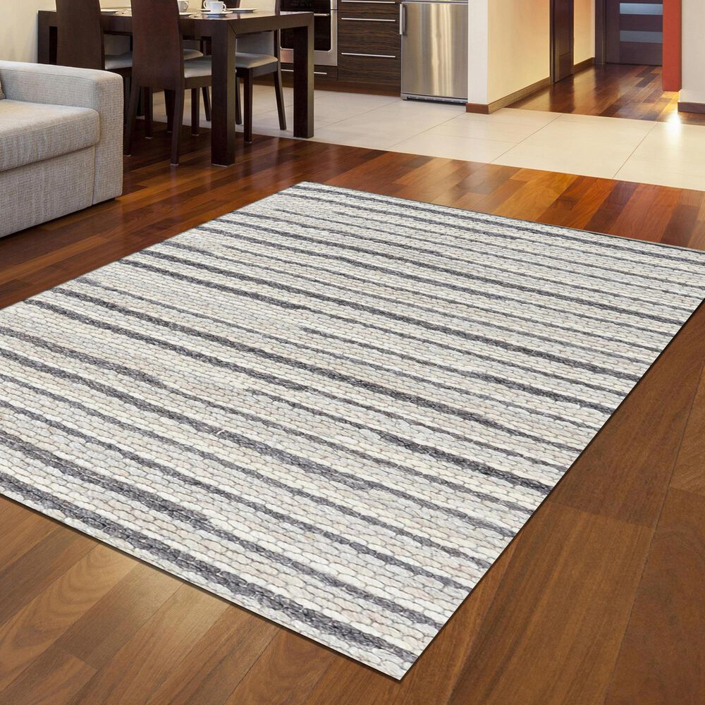Radici USA Bellissima Striped White 2' x 3' Area Rug, , large