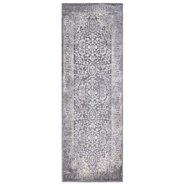 Surya Tibetan TBT-2300 2"7" x 7"6" Charcoal, Ivory and Khaki Runner, , large