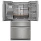 KitchenAid 26.2 Cu. Ft. French Door Refrigerator with Platinum Interior in PrintShield Stainless Steel, , large
