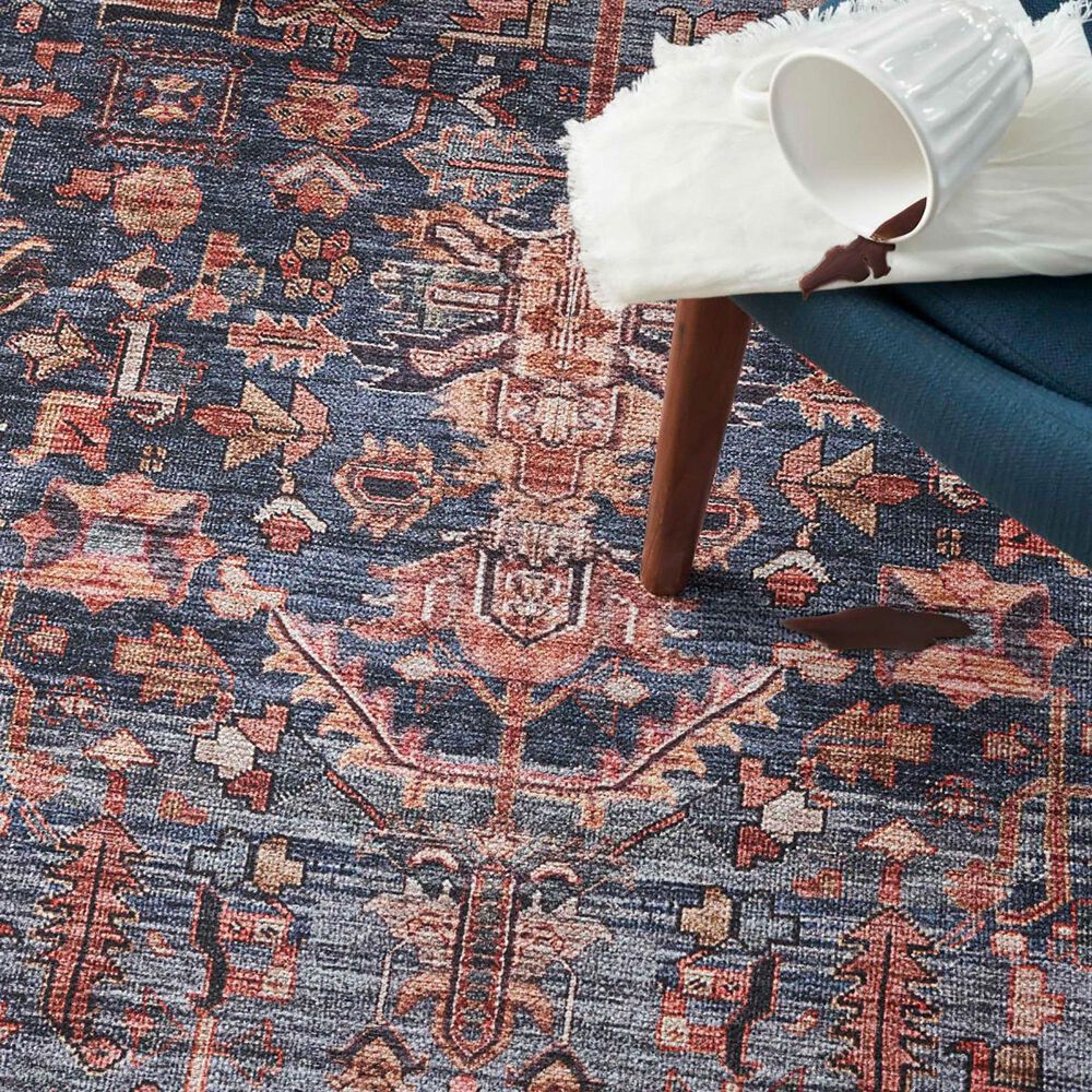 Nourison Grand Washables 9&#39;2&quot; x 12&#39; Navy Brick Area Rug, , large