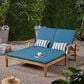 Hearth and Haven Perla Outdoor Double Chaise Lounge with Cushion in Teak, , large