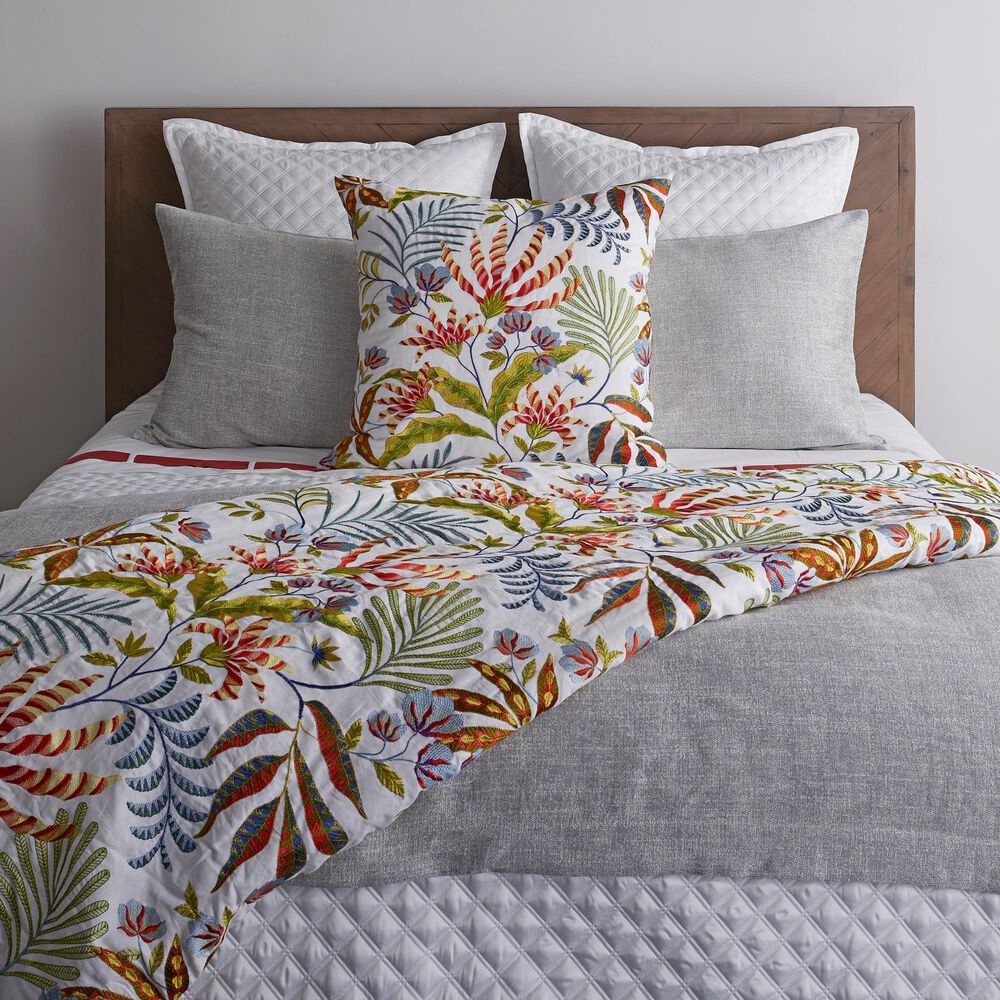 Ann Gish Double Diamond 4-Piece King Coverlet Set in White, , large
