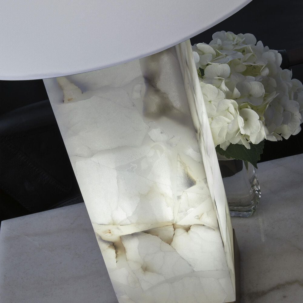 Ashley Linderfield Table Lamp in Alabaster and Gold, , large