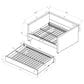 Crown Mark Molly Daybed in White, , large