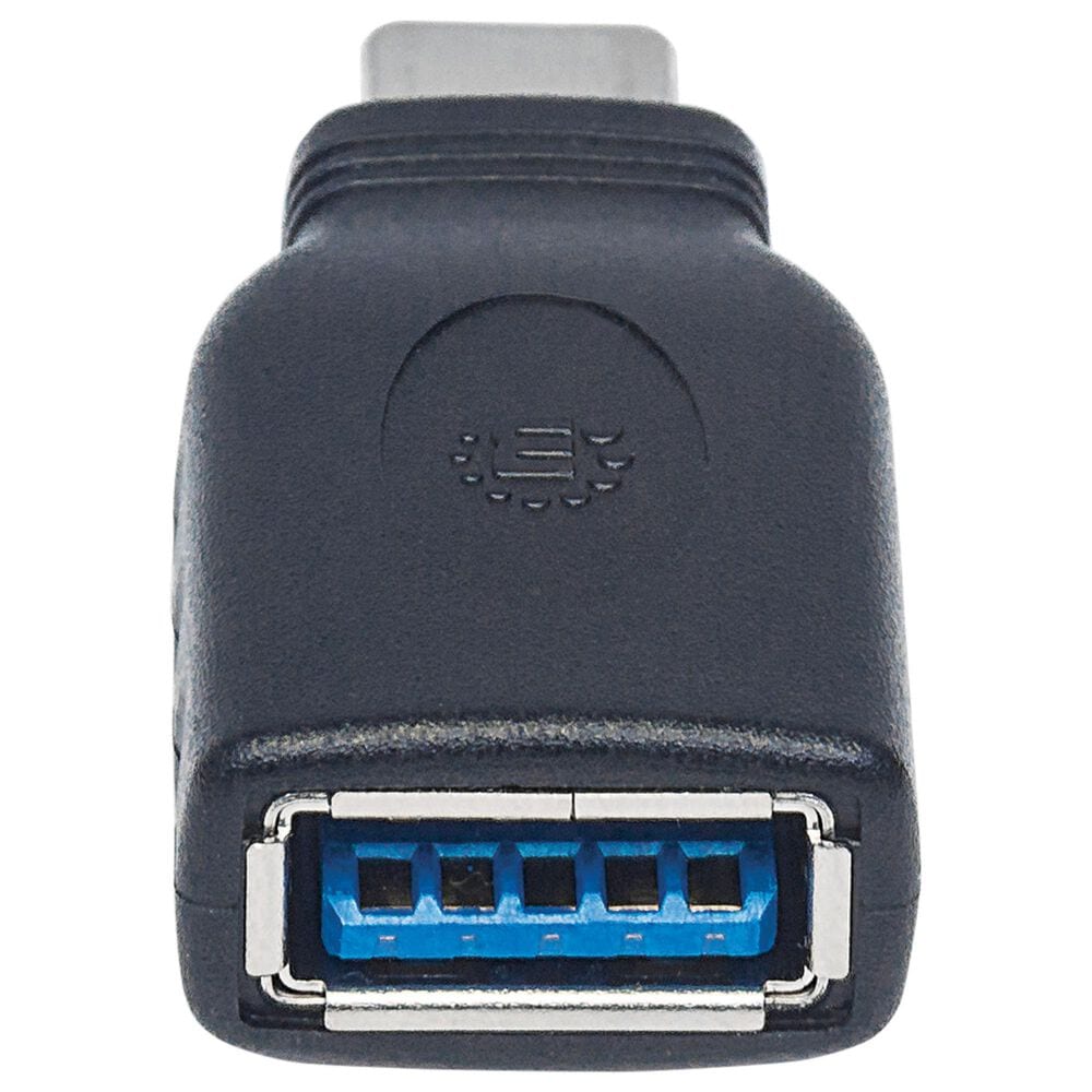 Manhattan USB-C to USB-A Adapter in Black, , large