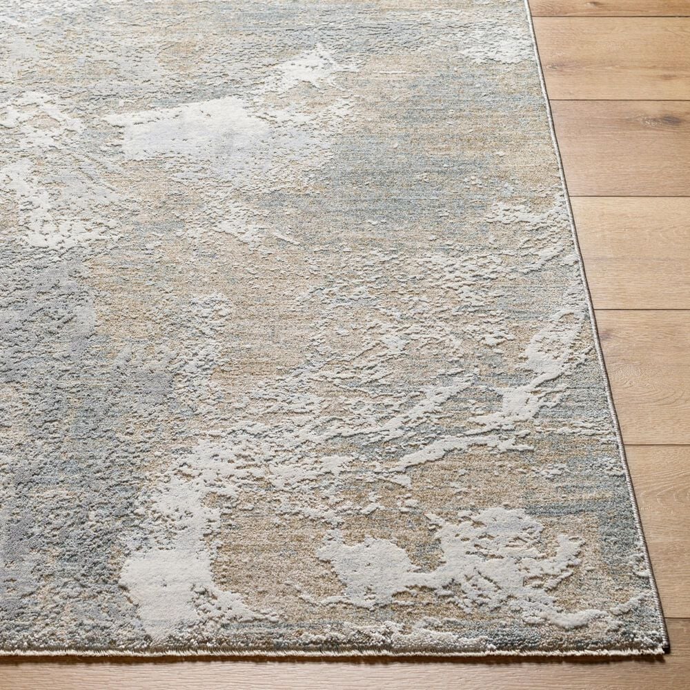 Surya Brunswick Taupe, Blue, Light Slate, Cream, Gray and Olive 10&#39; x 13&#39;11&quot; Area Rug, , large