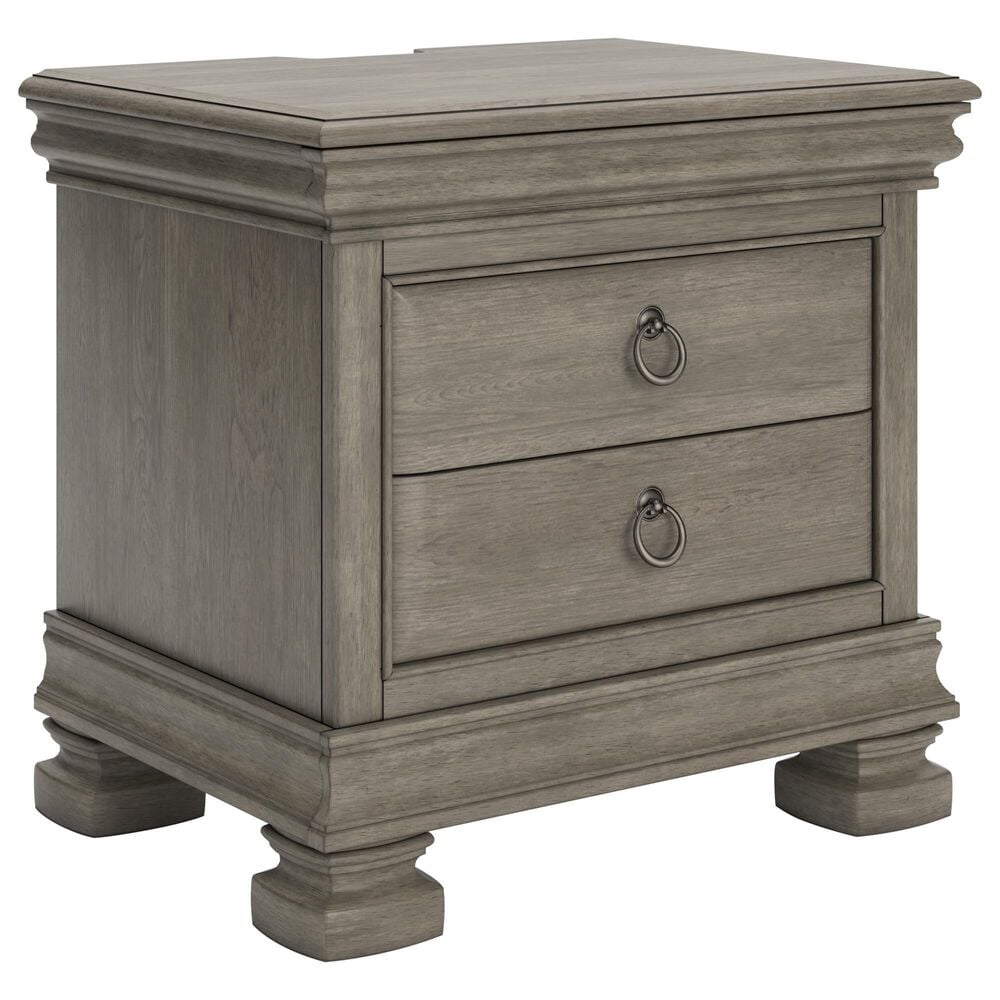 Millenium Lexorne 3-Drawer Nightstand in Light Gray, , large