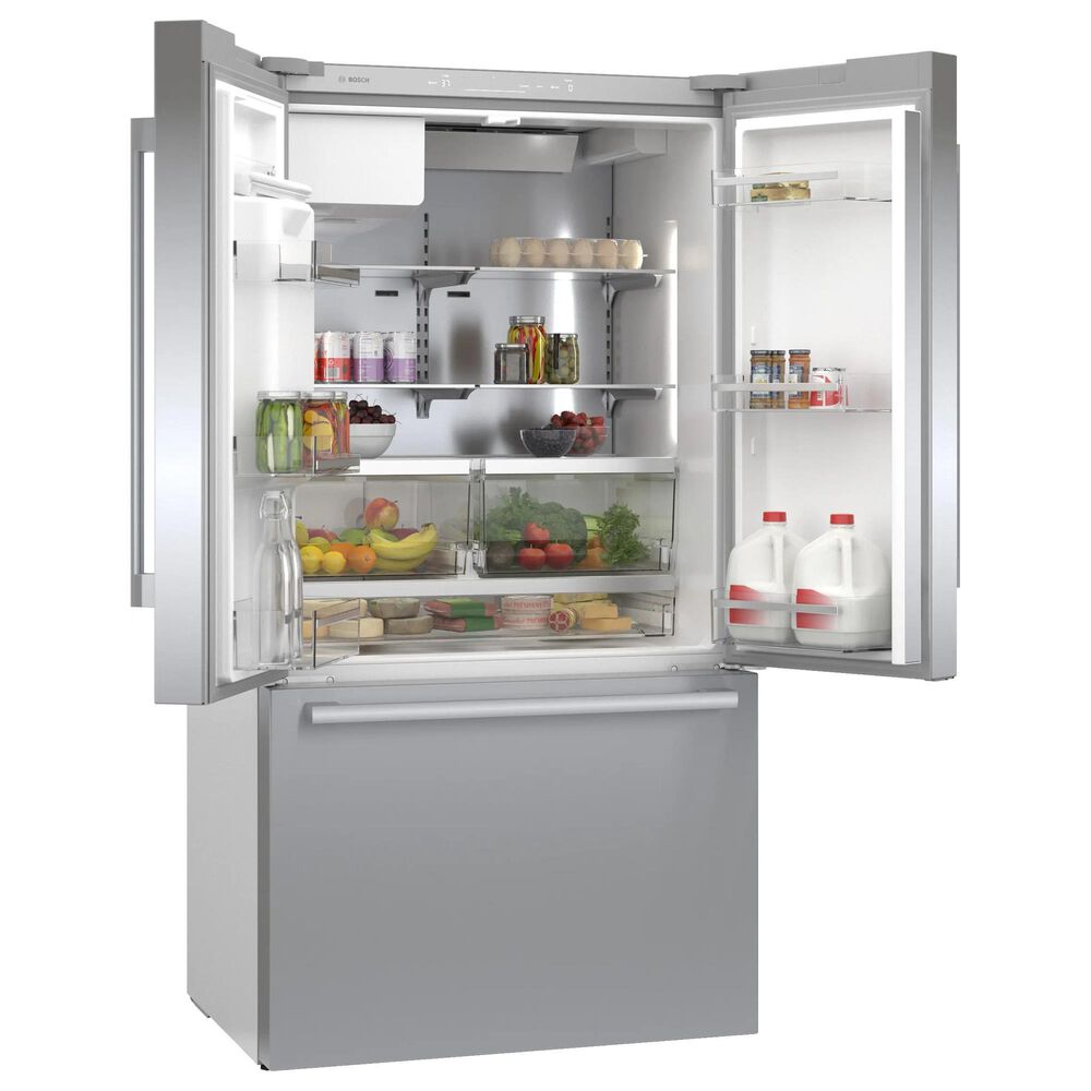 Bosch 500 Series 21.6 Cu. Ft. French Door Bottom Mount Refrigerator in Stainless Steel, , large