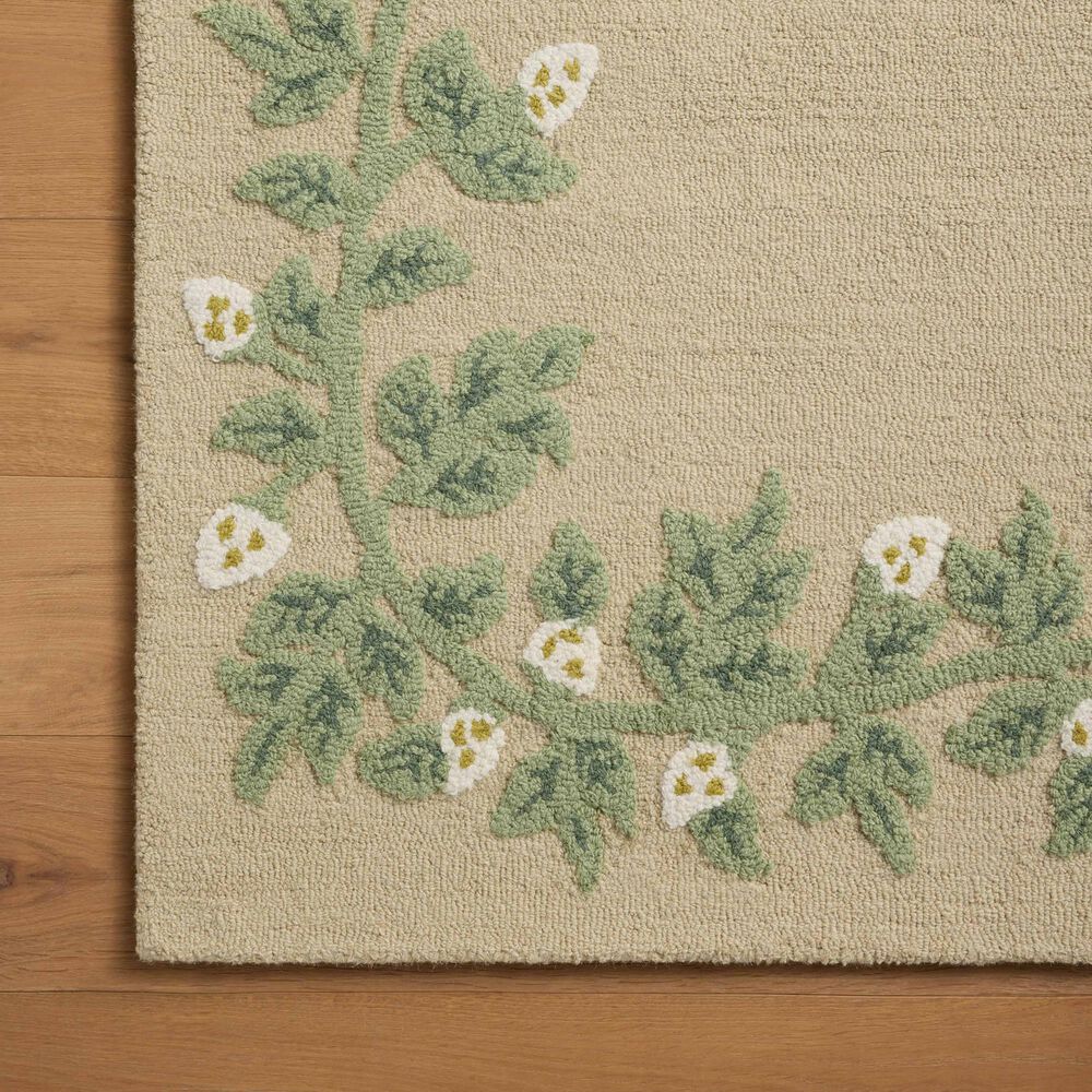 Rifle Paper Co. x Loloi Highgrove Nature Cream 2&#39;3&quot; x 3&#39;9&quot; Area Rug, , large