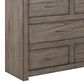 Riva Ridge Modern Loft 3-Piece King Storage Bedroom Set in Greystone, , large