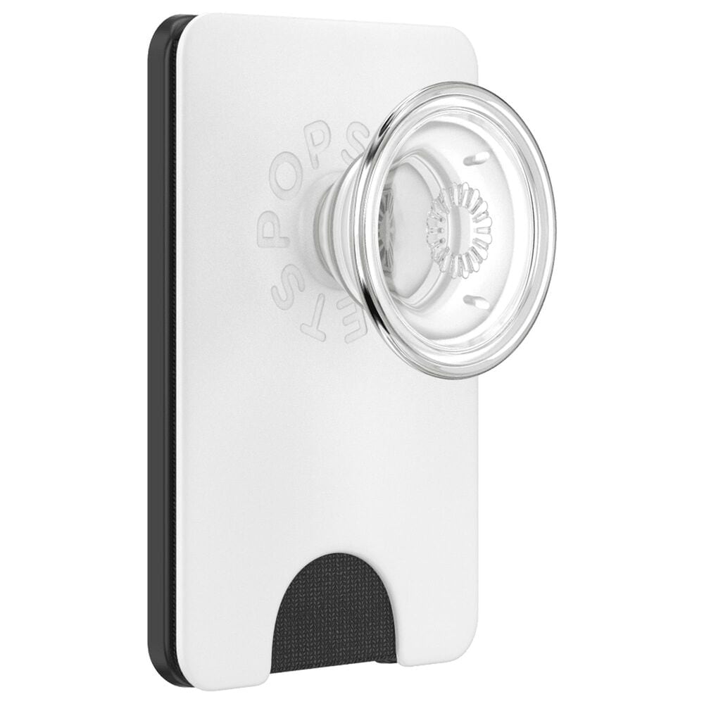 PopSockets PopWallet Plus for Apple MagSafe in White Clear, , large