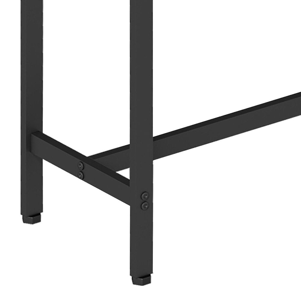 FDW 71" Bar Height Pub Table in Brown and Black, , large