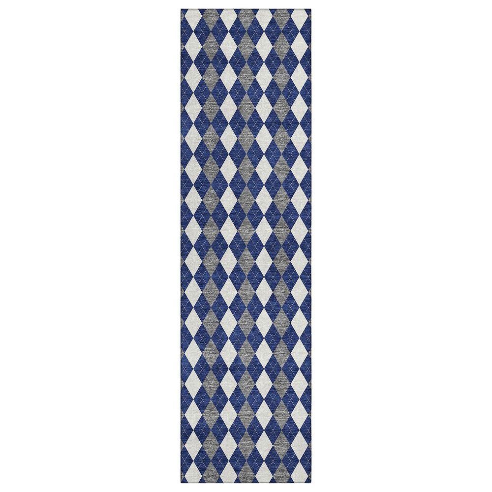 Dalyn Rug Company Wonderland WN20 2"3" x 7"6" Navy Indoor/Outdoor Runner, , large
