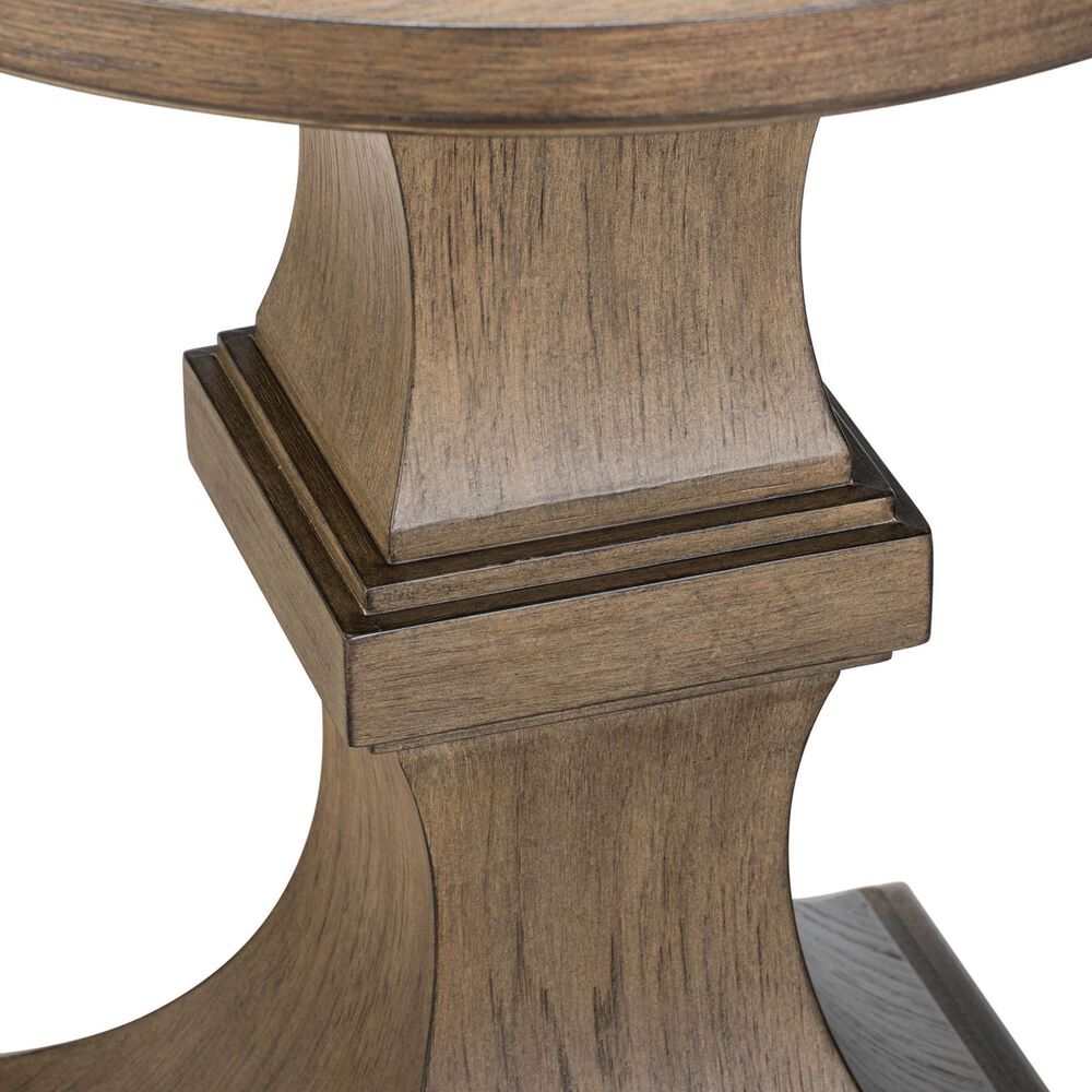 Belle Furnishings Artisan Home Round Chairside Table in Sienna Stone, , large