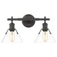 Golden Lighting Orwell 2-Light Bath Vanity in Matte Black, , large