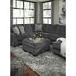 Ashley Tracling Oversized Accent Ottoman in Slate, , large