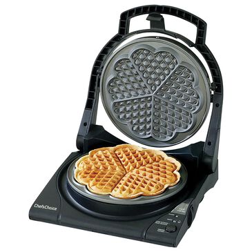 WestBend Five-of-Hearts Waffle Maker in Silver, , large